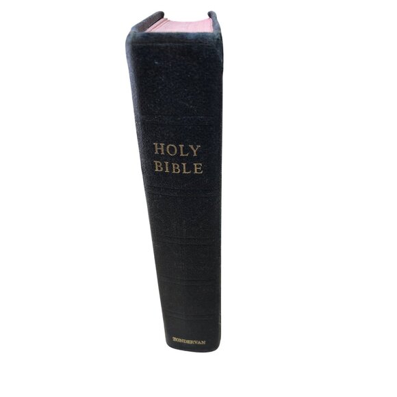 Zondervan King James Version Holy Bible Black Hardcover With Red Edges - Picture 4 of 8